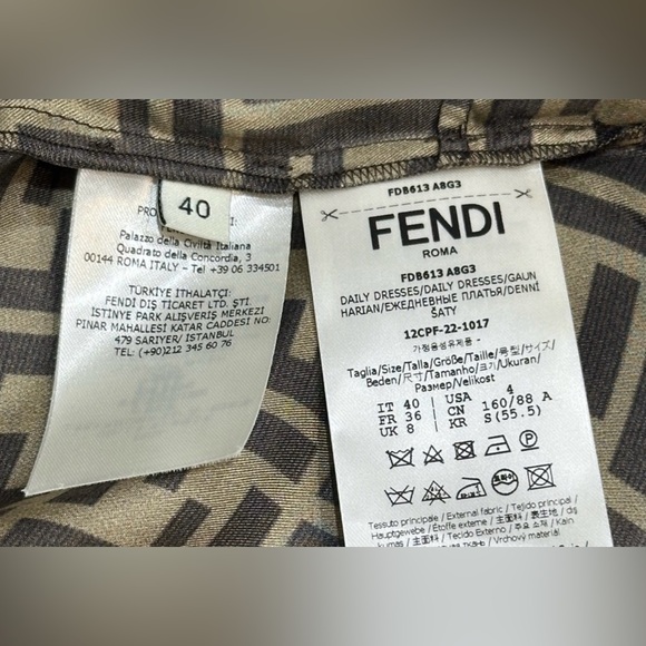Fendi Brown twill dress - Picture 8 of 15